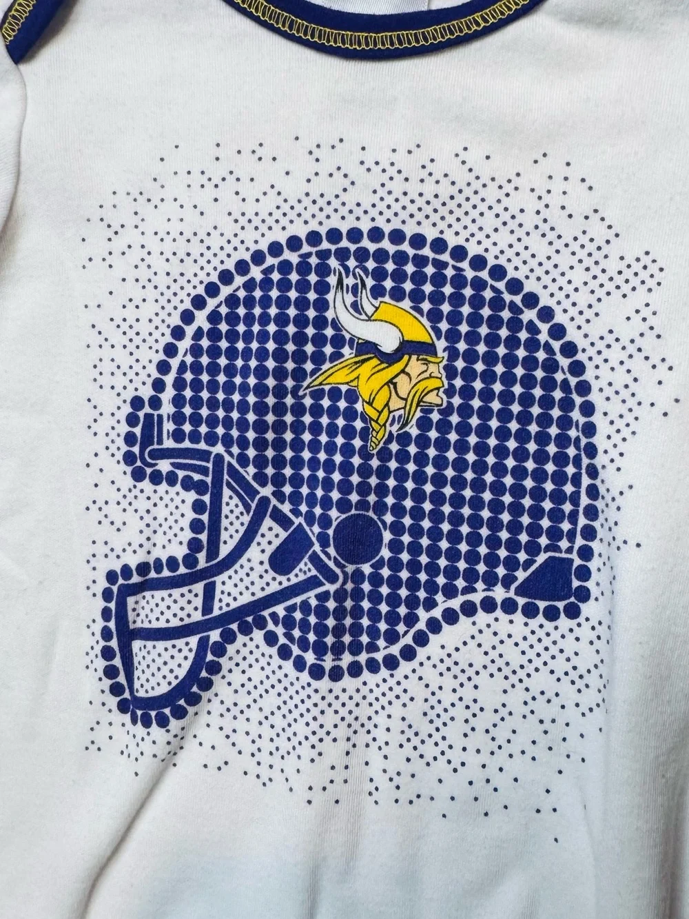 NFL Vikings Baby 3-Piece Footie Set - White & Purple
